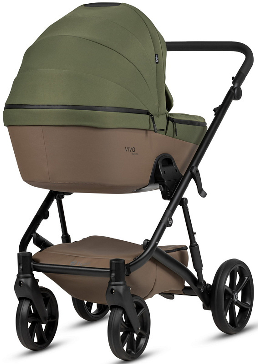 Детская коляска Tutis Viva 6 Plus Essential 3 в 1 с автокреслом Elo Lux EduSky Black 1612050 Pine