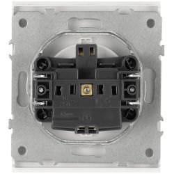 Розетка ЭРА Arktik 16-2101-01 с заземлением 2P+E Schuko 16А-250В белый | Эра Arktik