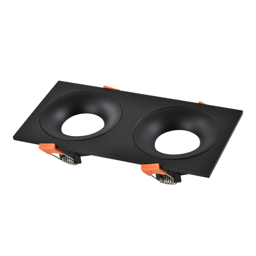 Светильник встраиваемый, черный, Встраиваемые светильники, GU10, 50