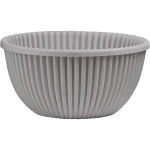 Кашпо для цветов пластиковое 6л d-31см «Верде» Серый жемчуг