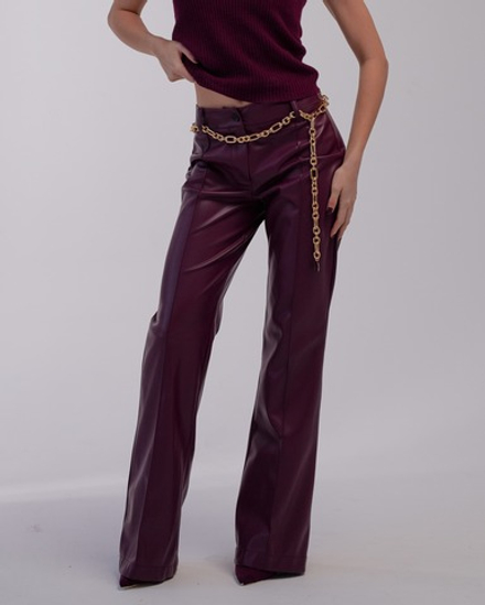 Брюки tensione экокожа