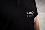 #5 Футболка RollAllDay Long Tee, черная с двумя лого