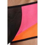 Мужские трусы хипсы черные с оранжево-розовым Cosmos Colors BR30OP