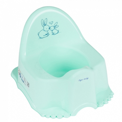 Детский горшок музыкальный Тега Little Bunnies (Кролики) Мятный