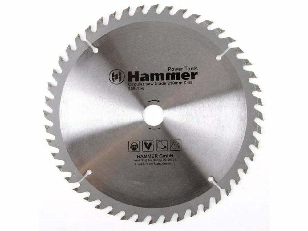 Диск пильный по дереву 210 х 20/16мм  24зуб Hammer