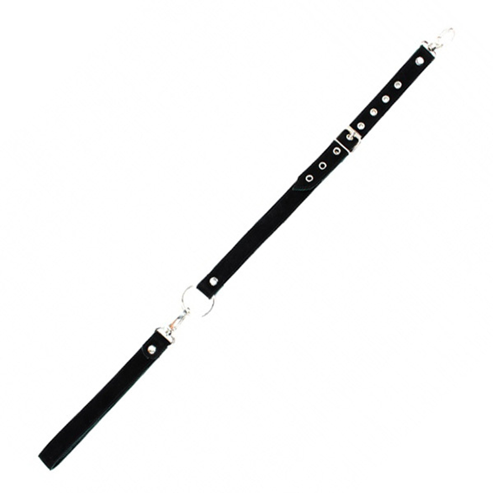 Изумрудный кожаный поводок 70см для ошейника БДСМ Арсенал Lady's Arsenal 67031