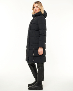 183.W22.001 пальто женское  BLACK