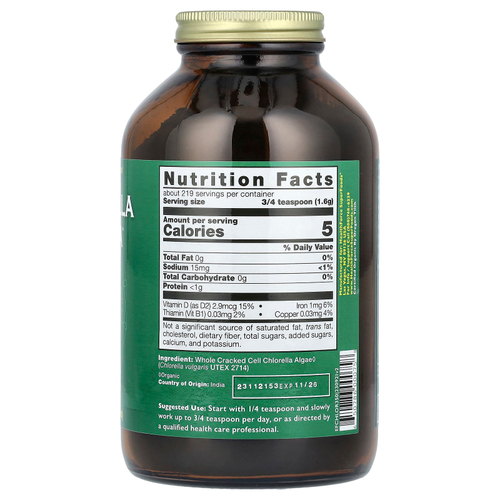 HealthForce Superfoods, Хлорелла и манна, 350 г (12,34 унции)