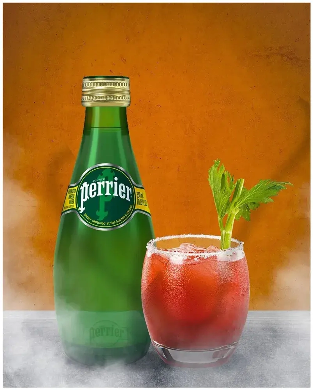 Вода газированная Perrier минеральная, 330 мл