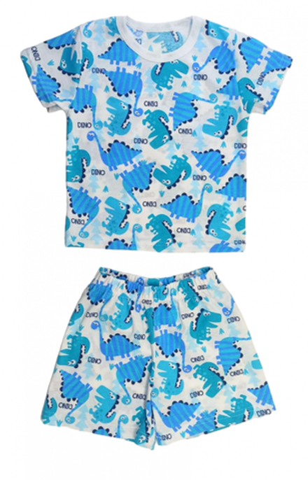 Костюм для мальчика 0242/41 голубые динозавры