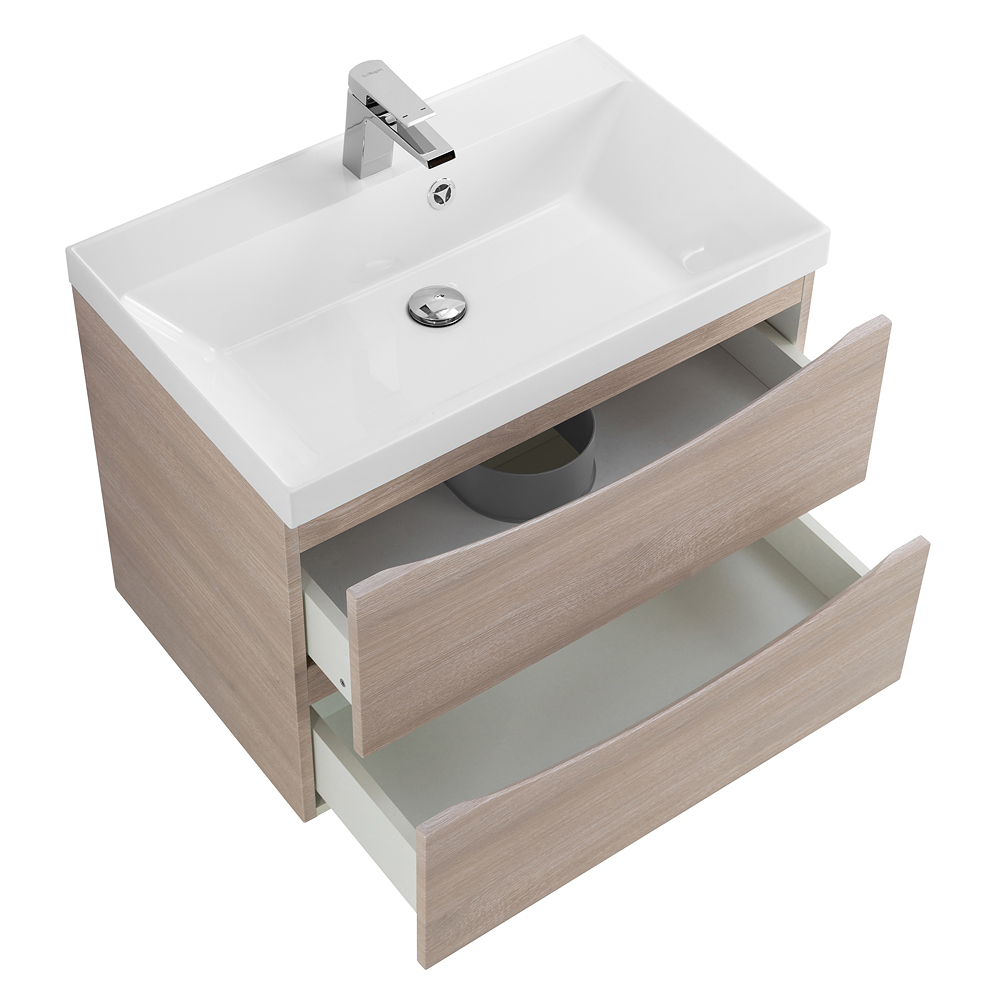 Тумба подвесная с раковиной BelBagno MARINO-700-2C-SO-RG-P