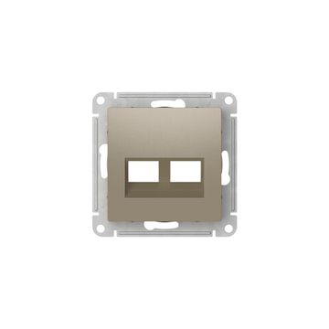 Накладка двойная AtlasDesign для информационных функций типа Keystone шампань SE ATN000590