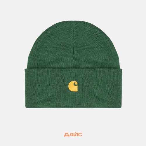 Шапка Carhartt WIP Chase Beanie  артикул:I026222_sycamore_tree - купить в магазине Дайс