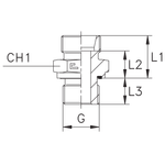 Штуцер FE DS12 BSP 3/8" (корпус)