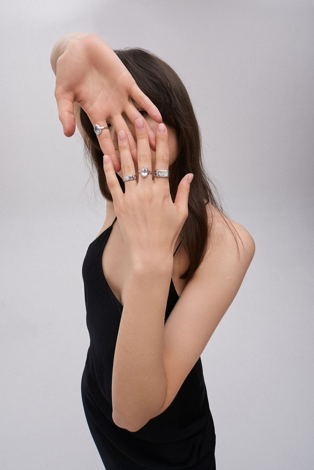 Кольцо Crystal Round с аметистом