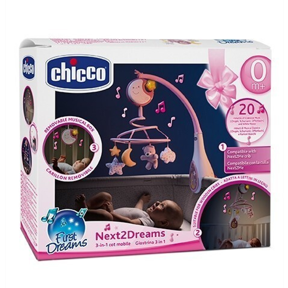 Мобиль Chicco Next2Dreams, розовый