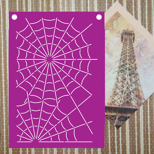 Трафарет "Паутинка" 14*20 см