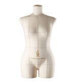 Манекен портновский Моника, торс, размер 46, цвет бежевый. Вид спереди.