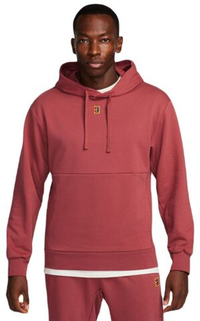 Мужская теннисная кофта Nike Court Fleece Tennis Hoodie - cedar