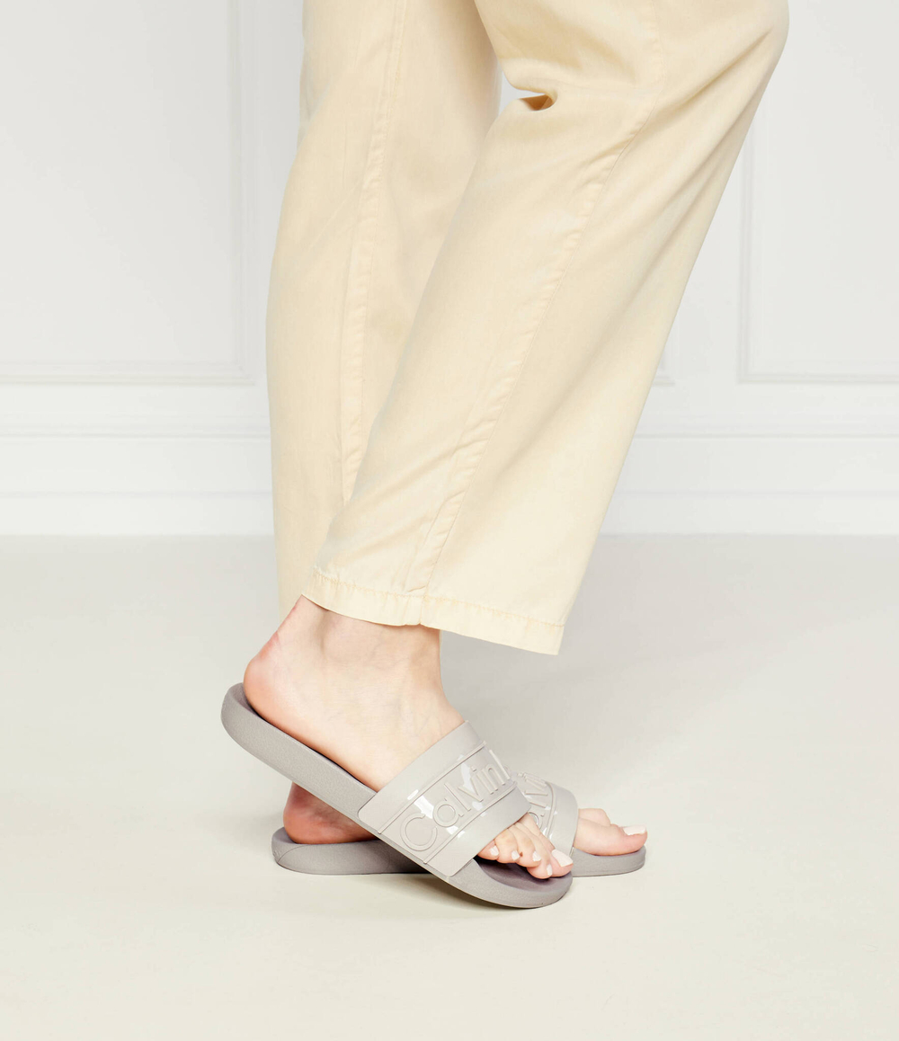 Шлепанцы Calvin Klein - бежевый(HW0HW02107)