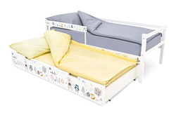 Детская кровать тахта Бельмарко Svogen белый мишки