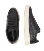 Кожаные кроссовки Emporio Armani - черный(X4X645 XN013)