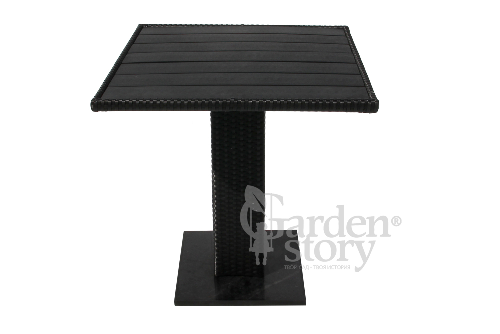 Набор мебели Garden Story Парис мини 4 уп.(2 Стул Garden Storyа Парис "без подушки"+стол 70см 2 уп., каркас черн, ротанг черн