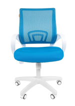 Офисное кресло CHAIRMAN 696, ткань TW/сетчатый акрил,пластик белый