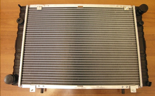 Радиатор основ. алюм. /Г-3302/ с 1999 г.в. 2-х ряд. (на штырях) паяный (AKL)