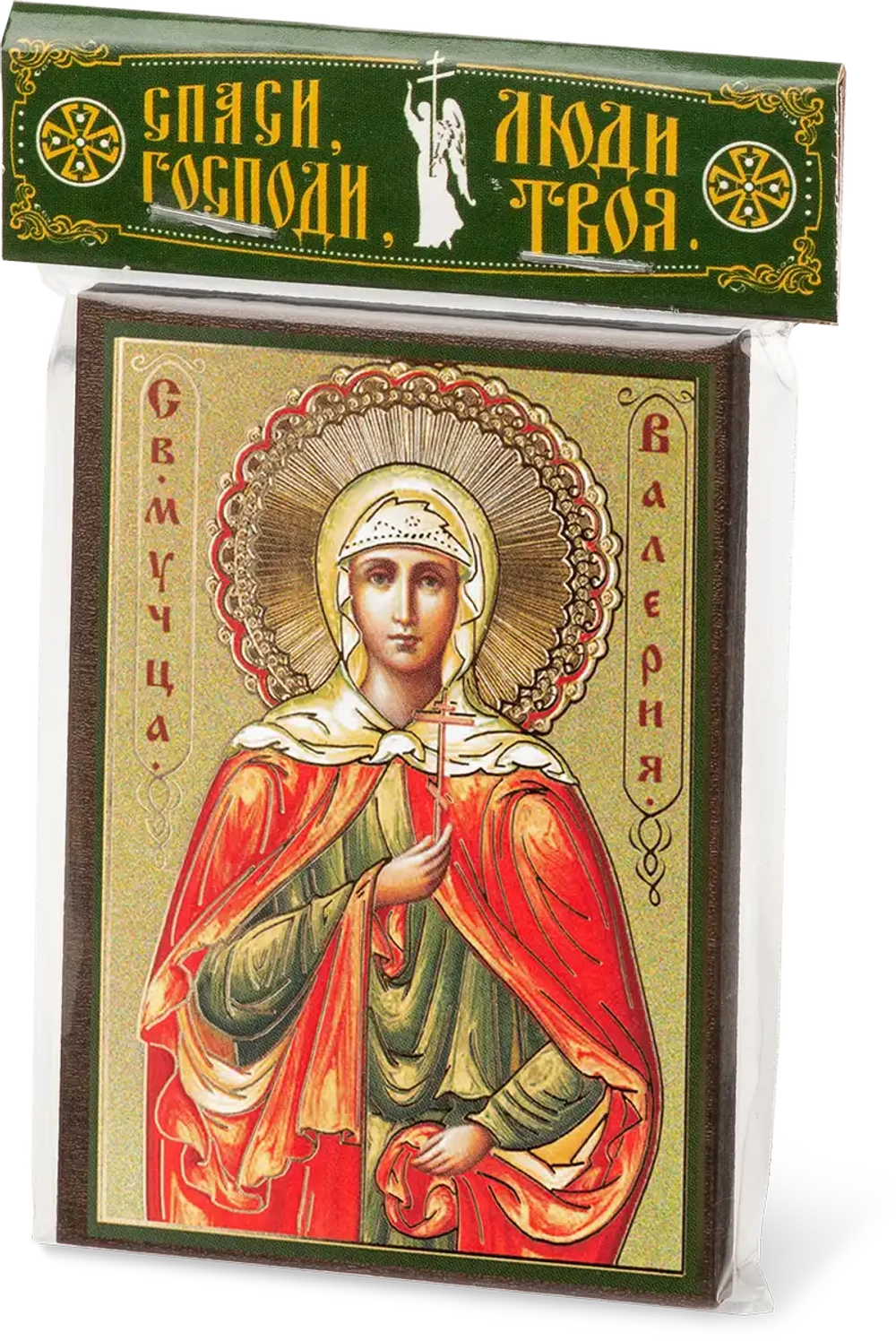 Икона "Валерия Кесарийская" 6х9 на МДФ-6