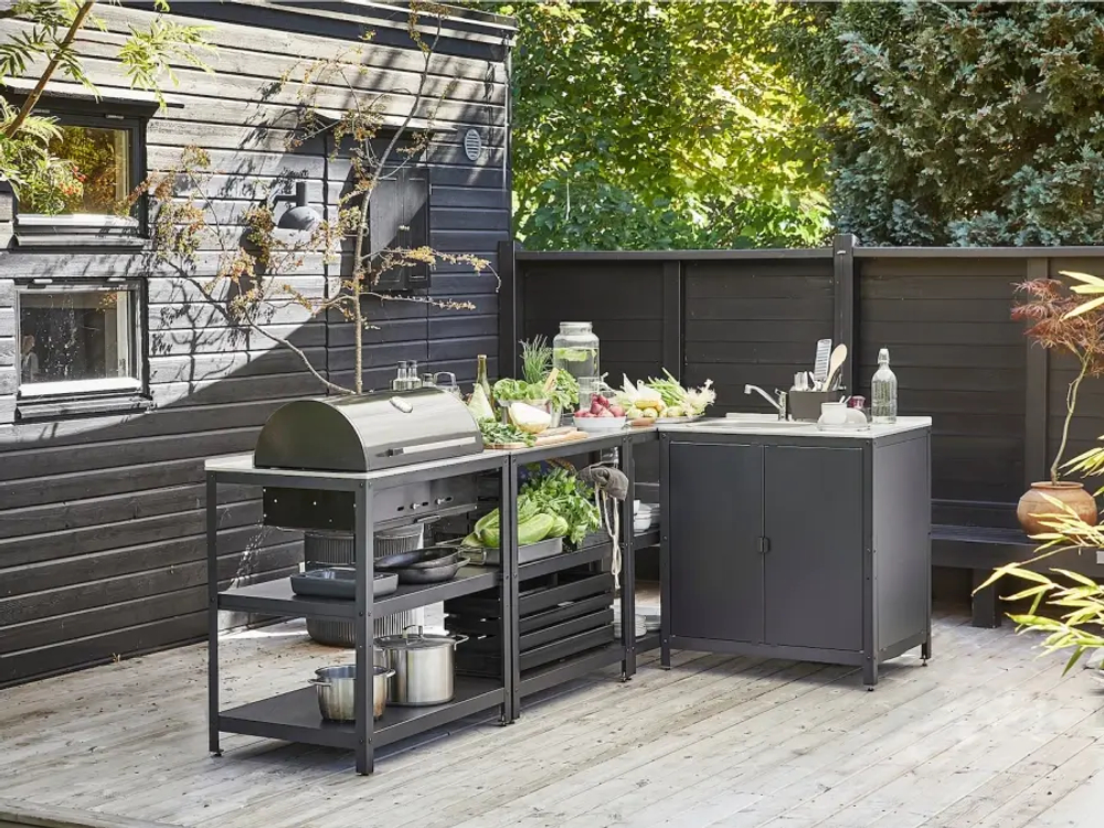 Кухонная мойка/угольный гриль Ogre - IKEA GRILLSKÄR, 114x158x157см, черный, ГРИЛЬШЭР ИКЕА
