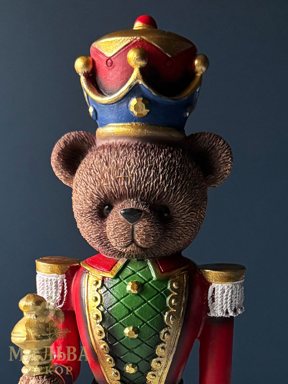 Декор "Медвежонок-солдатик" 10х9х31 см