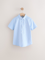 Рубашка с коротким рукавом для мальчика Next AG5-920, 2 шт., Белый, Голубой