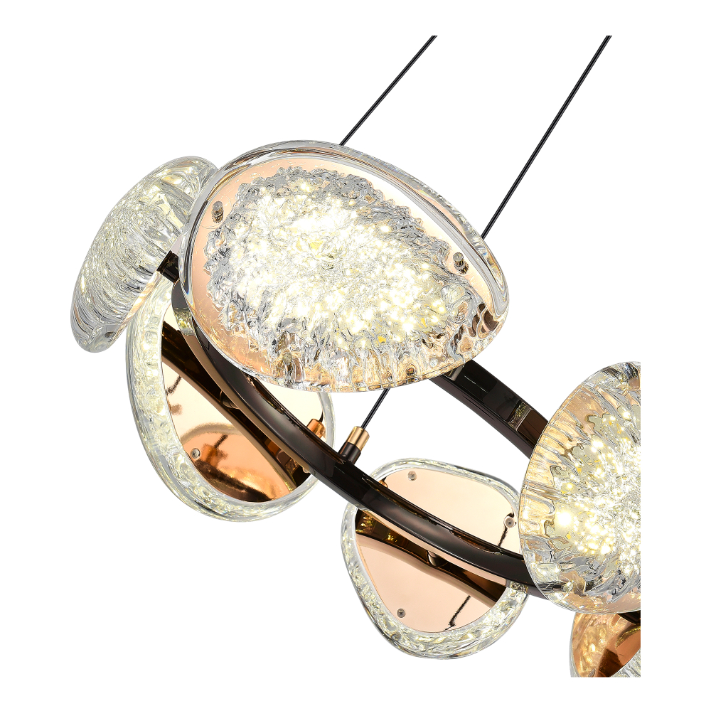 SL6018.203.48 Светильник подвесной ST-Luce Черный/Золотистый LED 1*48W 4000K ENIGMA