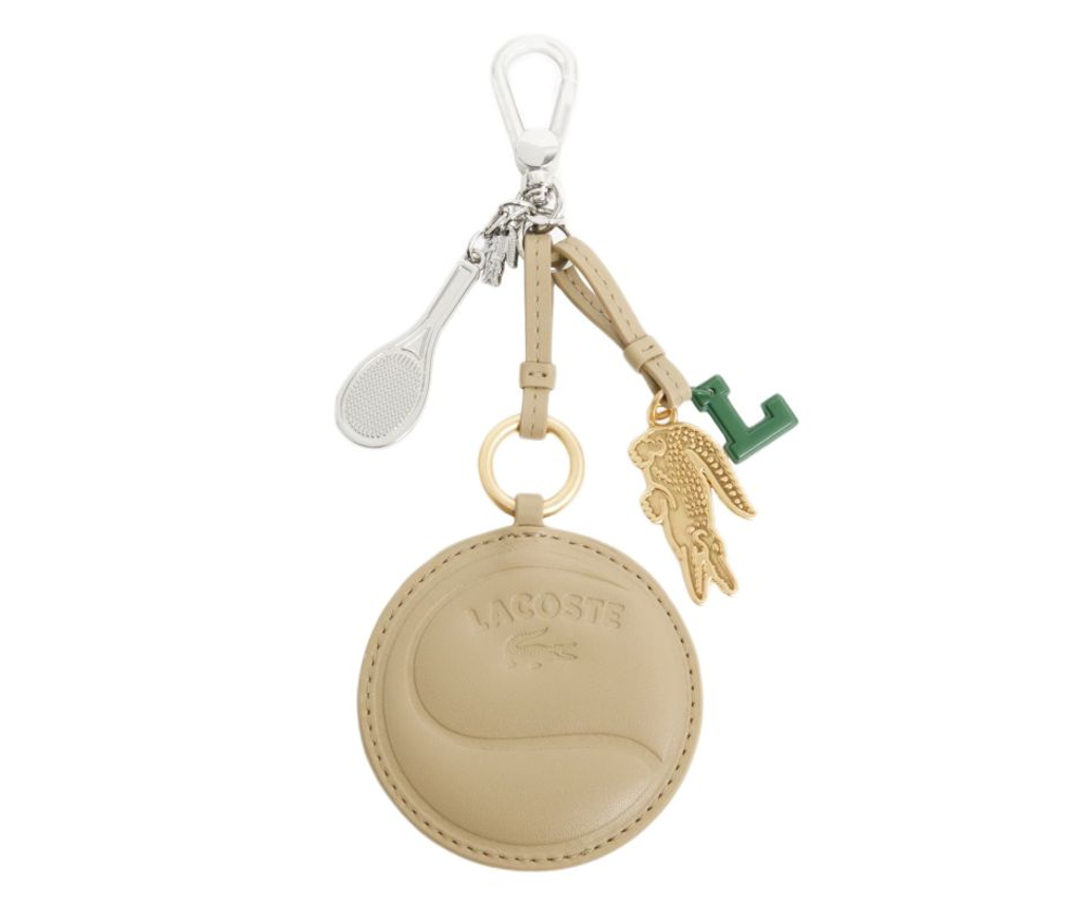 Брелок Lacoste Теннисная ракетка Mirror L Charms Key Ring - beige
