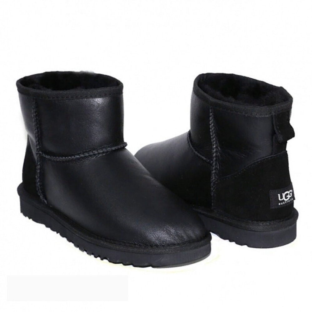 Угги Men's Classic Mini Black Leather