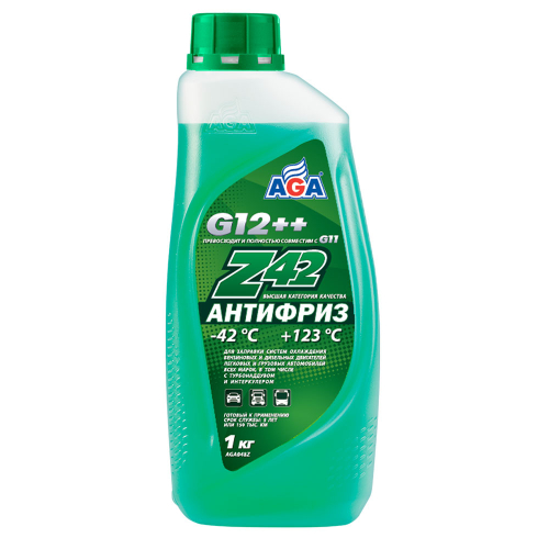 Антифриз AGA Z40 G12++ green -42 1кг.