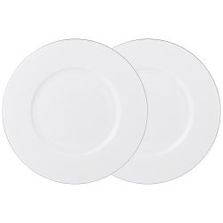 НАБОР ТАРЕЛОК ЗАКУСОЧНЫХ LEFARD "КРИСТАЛ'' ПЛАТИНУМ 2 ШТ. 21 СМ