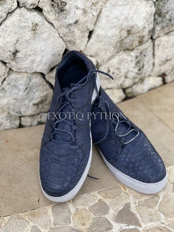 Кеды из кожи питона SH 137