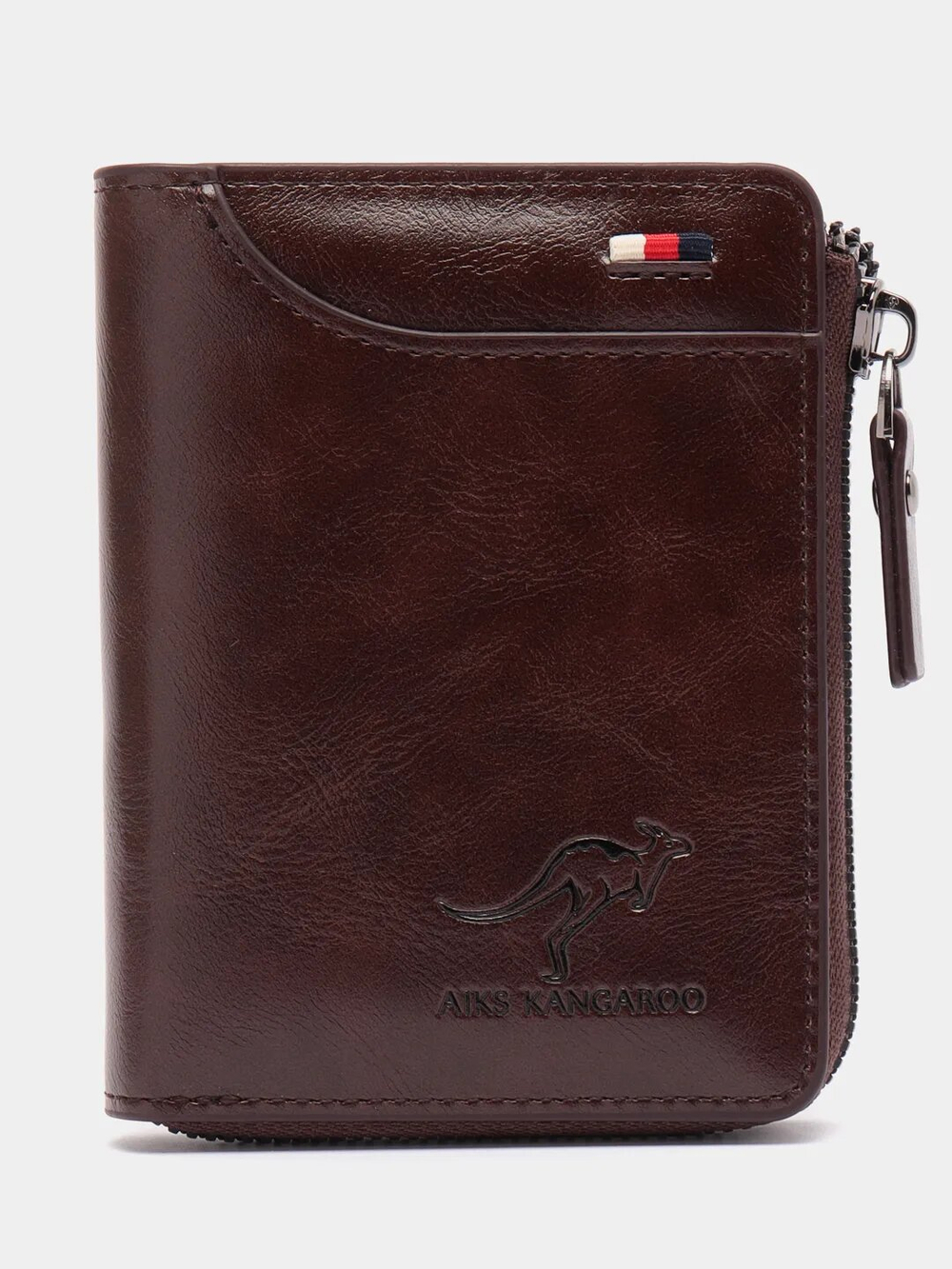 Кошелек мужской кожаный портмоне, бумажник, коричневый