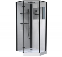 Кабина душевая Esbano (Эсбано) ESM-PENTA-90 L, с низким поддоном, с гидромассажем, 90х90х215