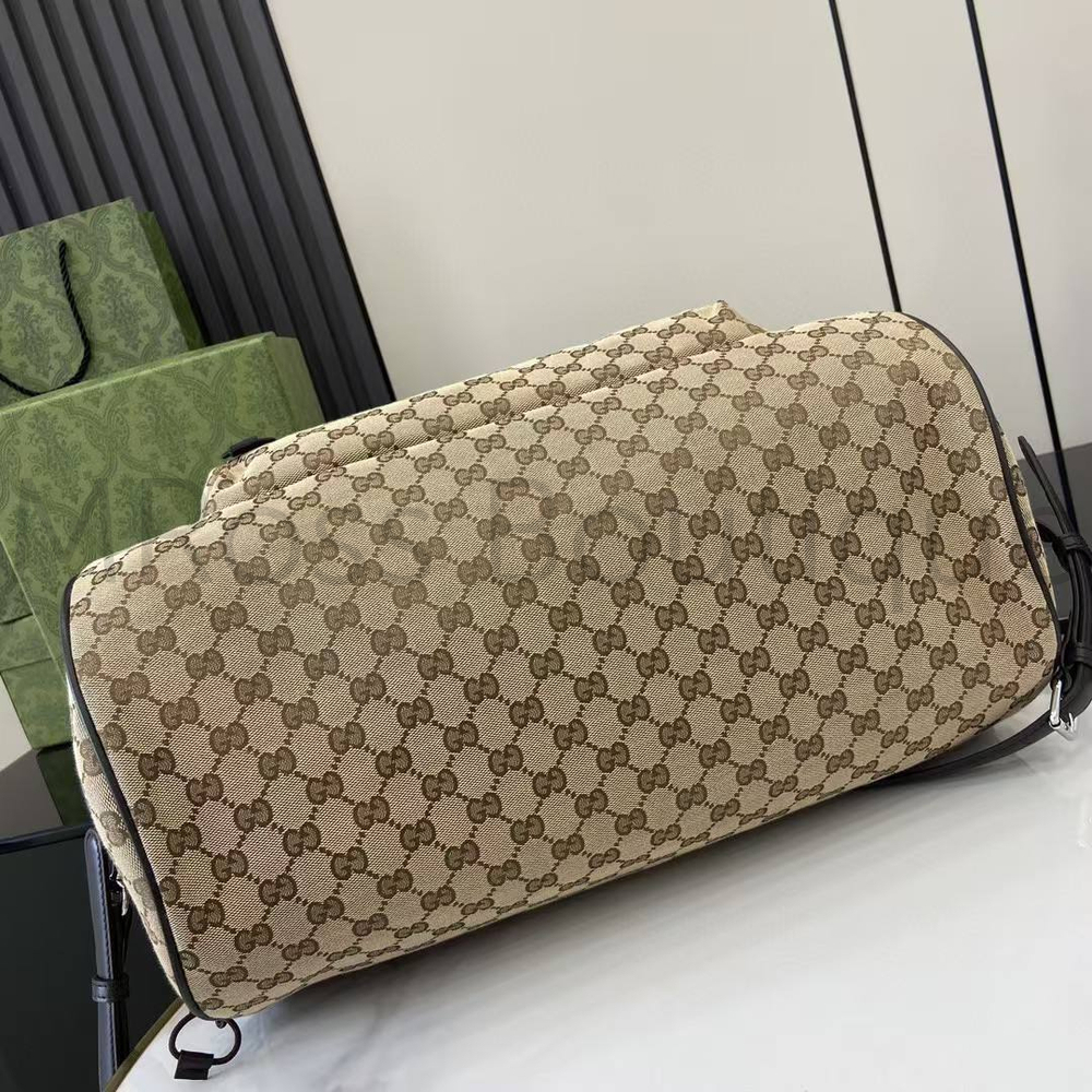 Мужская сумка Gucci GG Canvas Small Duffle Bag бежевая