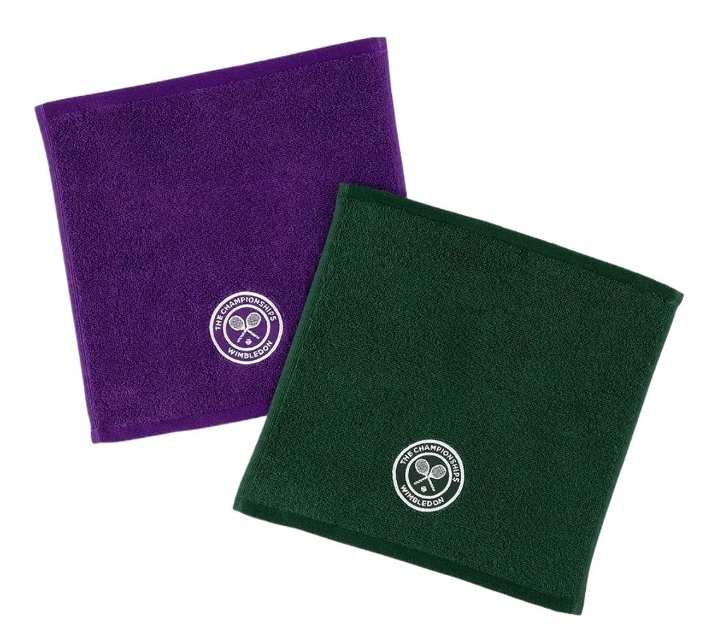 Теннисное полотенце Wimbledon Face 2P - green/purple