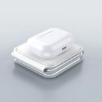 Беспроводное зарядное устройство WIWU M6 Power Air 15W 3 в 1 для смартфона/Apple Watch/AirPods (белый)