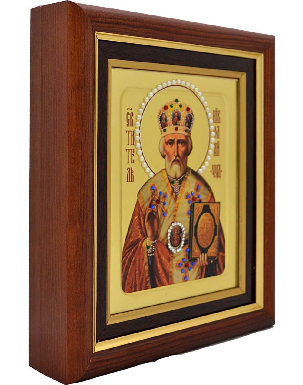 Николай Чудотворец. Икона, писанная в монастыре.