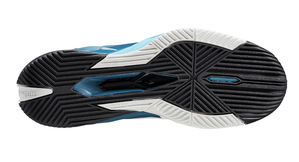 Теннисные кроссовки Wilson Rush Pro 4.0 - white/blue coral/blue atoll