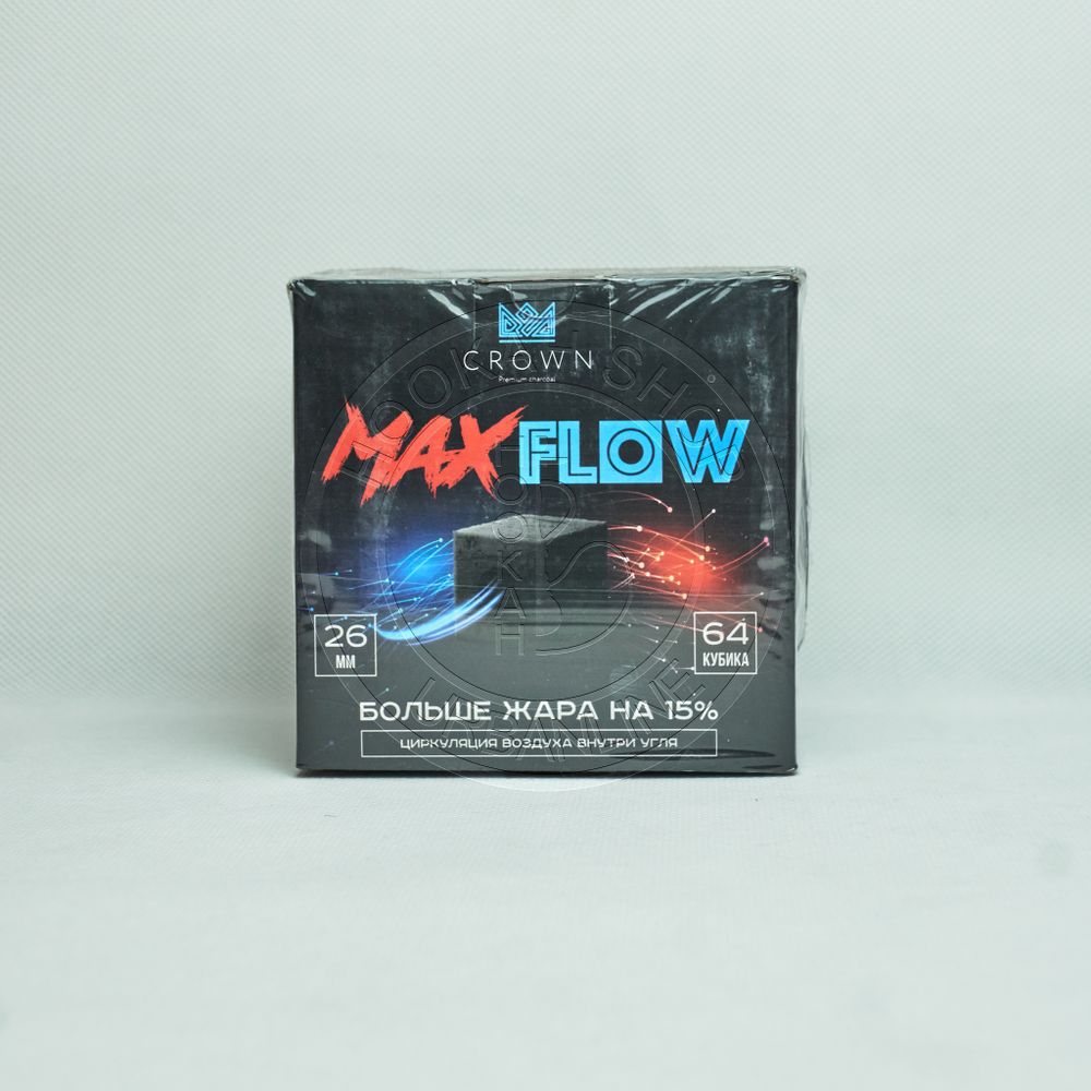 Уголь Crown MaxFlow 1кг 26мм 64шт