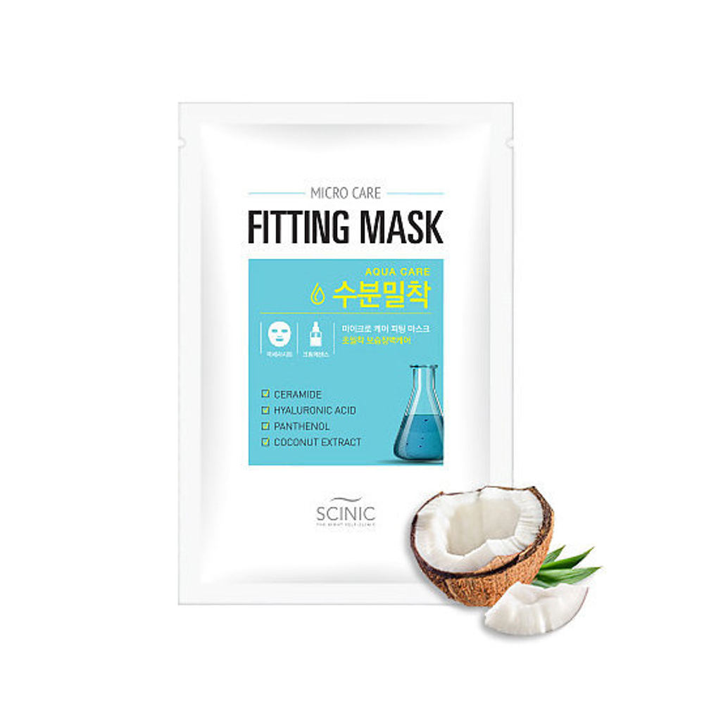 Scinic micro care fitting mask (aqua care) - Увлажняющая маска для лица