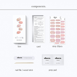ohora Gel Nail Sticker N Lazy Sunday - наклейки для ногтей, 1 шт.