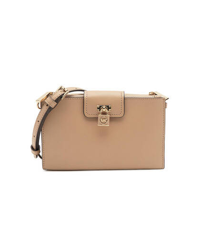 кожаная сумка-мессенджер Michael Kors - коричневый(32S3GR0C1L)